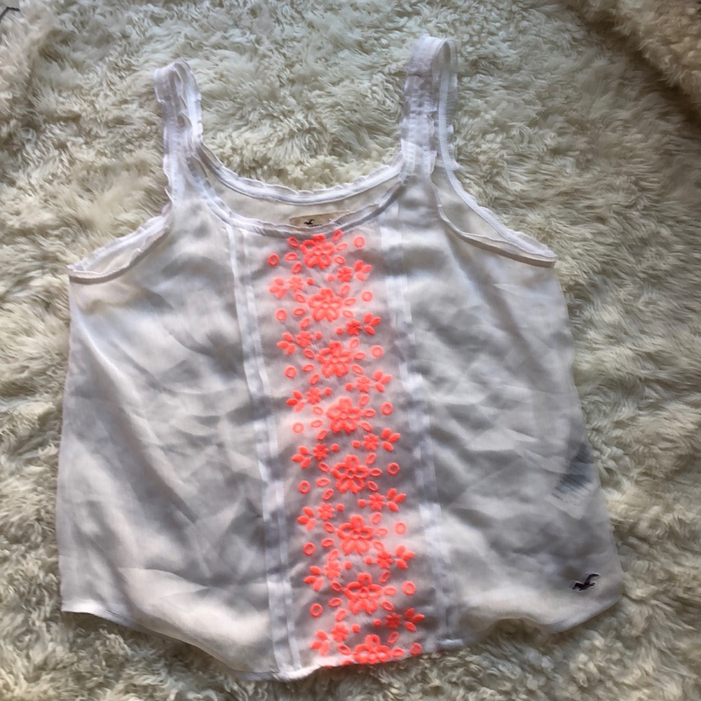 Hollister sheer tank top/bathing suit coverup - Picture 4 of 8
